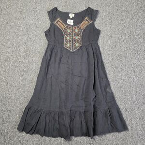 NEW Forbidden Women's Size S Shift Dress Black Beaded Embroidered NWT Casual